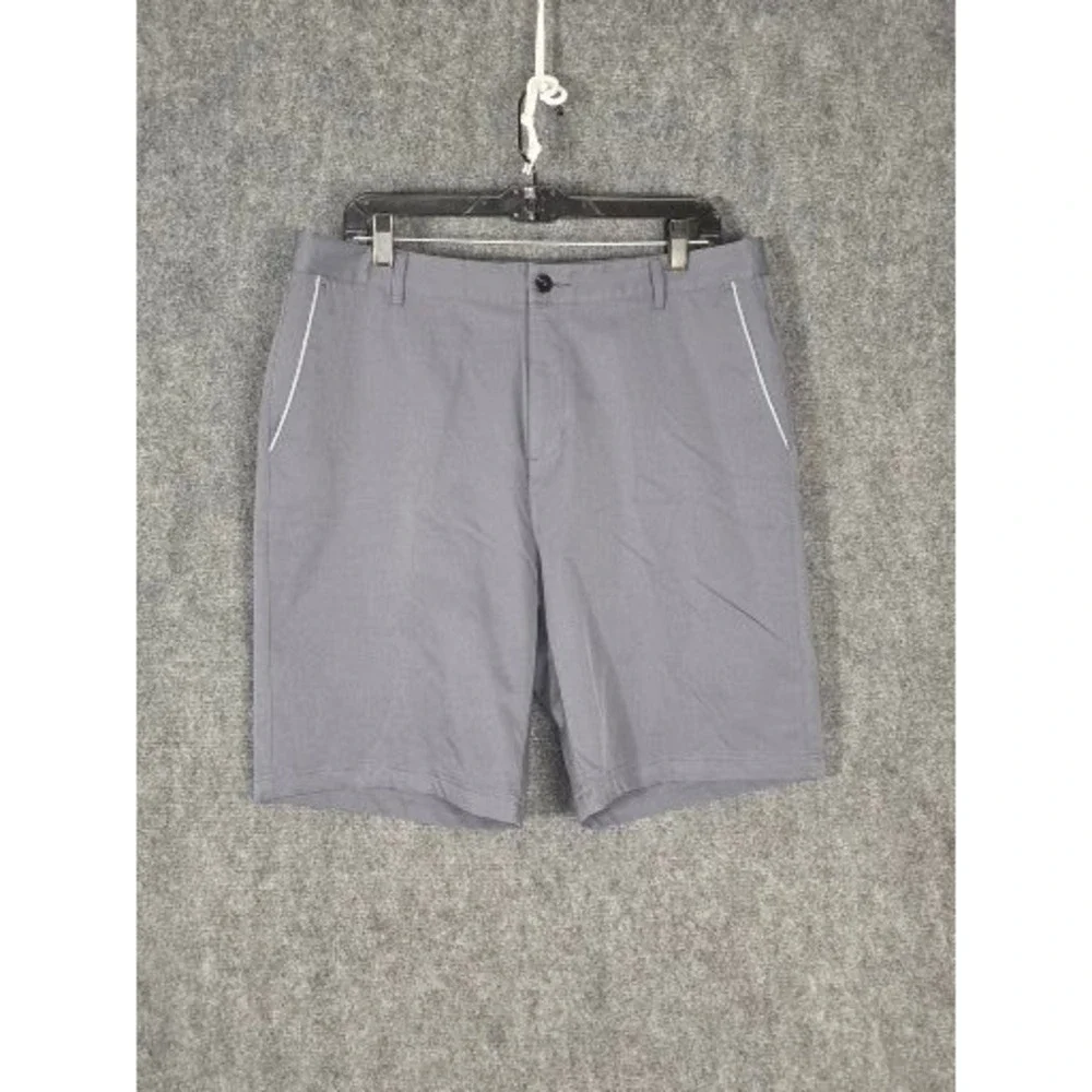 Adidas Climalite Mens Gray Golf Shorts Size 34 AE7002 Activewear‎ Piping Casual